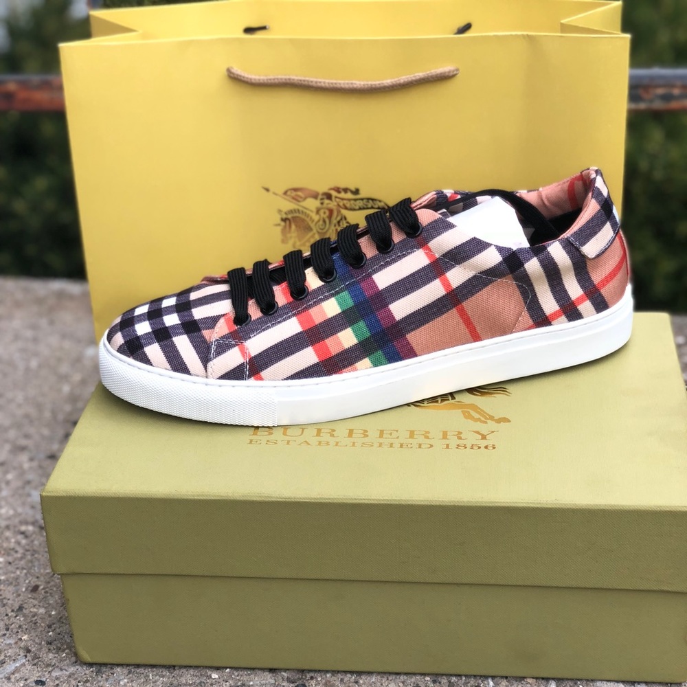 Rainbow Vintage Check Sneakers